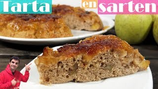 TARTA en SARTÉN 😍😋PASTEL O TORTA VOLTEADA Y FÁCIL SIN HORNO Receta  353 [upl. by Marti]