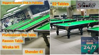 Snooker Mania  Huge Snooker club in Pakistan  Star Table Rasson Wiraka Shender Original Tables [upl. by Loni]