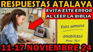 Comentarios Estudio de la Atalaya 1117 Noviembre 2024 Atalaya de esta semana [upl. by Muscolo]