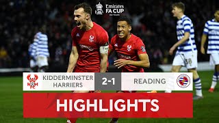 Sixth Tier Harriers Stun Reading  Kidderminster Harriers 21 Reading  Emirates FA Cup 202122 [upl. by Dust999]