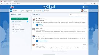 Messages in MyChart For Desktop [upl. by Azial113]