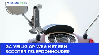 Handige scooter telefoonhouder voor op je spiegel of windscherm [upl. by Harelda]