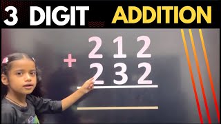 Best video for Class 2 math  Easy way to understand math class 2  Addition 3digit numbers [upl. by Cowen]