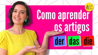 Como aprender os artigos alemães der das die [upl. by Nibbs930]