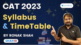 CAT 2023  Complete Syllabus of Quant LRDI and VARC  TimeTable for Prep  Ronak Shah [upl. by Sidonius]