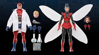 NEW MARVEL LEGENDS REVEAL OF AVENGERS 60 YEARS HANK PYM GIANTMAN amp JANET VAN DYNE WASP 2PACK [upl. by Ahsied]