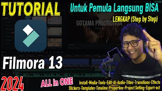 Tutorial Filmora 13 Lengkap untuk Pemula  Aplikasi editing video terbaik untuk para CONTENT CREATOR [upl. by Gwenora]