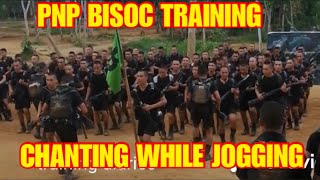 PNP BISOC Training Chanting while Jogging [upl. by Solahcin907]