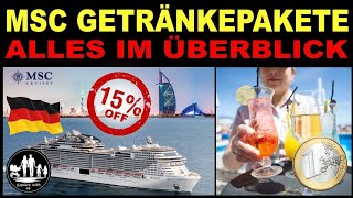 ALLES ÜBER MSC Getränkepakete  Was ist inklusive  Lohnt es sich Getränkepreise amp Tipps [upl. by Elazaro]