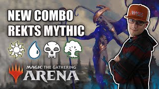 🔮NEW MYTHIC COMBO🔮 MTG Arena 4 Color Enchantment Guide [upl. by Faunia]