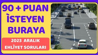 2023 ARALIK EHLİYET SINAV SORULARI  ARALIK ANİMASYONLU EHLİYET SORULARI  E SINAV EHLİYET SORULARI [upl. by Alethea457]