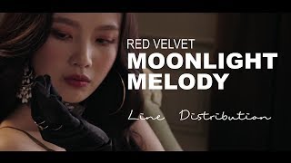 Red Velvet  Moonlight Melody  Line Distribution [upl. by Annawek]