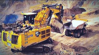 cat 6030 excavator coal mine operations [upl. by Carrelli]