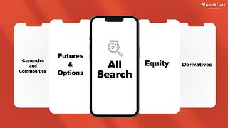 How To Use All Search Bar To Find New Ideas  Sharekhan App Features [upl. by Ailemrac]