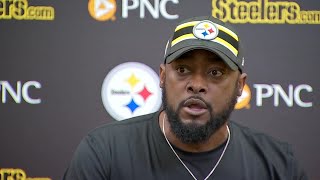 Mike Tomlin talks QB Duck Hodges [upl. by Lorollas438]