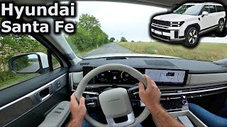 2024 Hyundai Santa Fe hybrid  new generation  POV test drive [upl. by Elna]