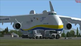 Flight Simulator X  Antonov AN225 The largest aircraft in the worldFSX [upl. by Santa896]