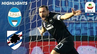 Spal 12 Sampdoria  Quagliarella Brace Gives Sampdoria the Win  Serie A [upl. by Chickie]