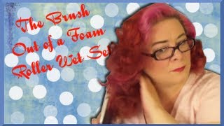 The Brush Out of a Foam Roller Wet Set  Vintage Hairstyling Basics [upl. by Odrick995]