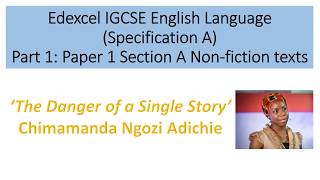 Analysis of The Danger of a Single Story by Chimamanda Ngozi Adichie [upl. by Tabina]