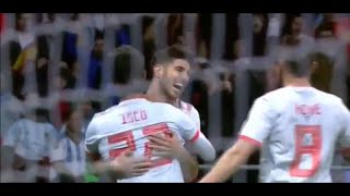 spain vs argentina isco  isco alarcon goal  spain vs argentina 20 27032018 hd [upl. by Nrubloc]