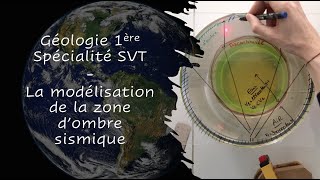 1ère Spé SVT  Modélisation de la zone dombre sismique [upl. by Aysab]