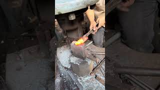 Forging Knife trending handmade swordmaking shortvideo sword makingsword blade knife [upl. by Eizle254]