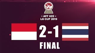 INDONESIA VS THAILAND  AFF U22 LG CUP2019  FINAL DAN SELEBRASI [upl. by Aveneg]