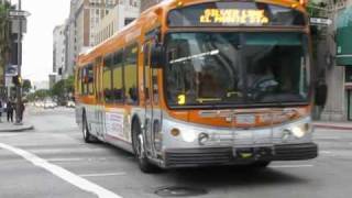 Los Angeles Metrobus Metro Local Silver Line Buses [upl. by Wickham]