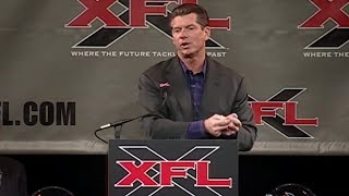 Vince McMahon announces his smashmouth football league in 2000  30 for 30  ESPN Archives [upl. by Clementas]