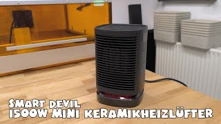 SmartDevil Keramikheizlüfter 1500W800W [upl. by Kippar68]