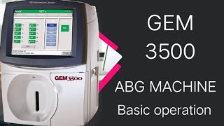 GEM 3500  ABG machine [upl. by Narba826]