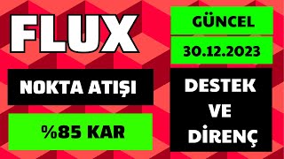 FLUX COİN DESTEK VE DİRENÇ BÖLGELERİ bitcoin altcoin flux fluxcoin kriptopara [upl. by Mateya]