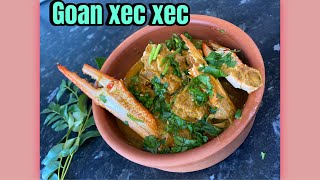 Goan crab xec xec  easy spicy crab curry recipe  Goan vlog London [upl. by Ennoved562]