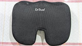 Dr Trust USA NonSlip Orthopedic Coccyx Seat Cushion for Tailbone amp Sciatica Pain Relief Hip Support [upl. by Acisey]