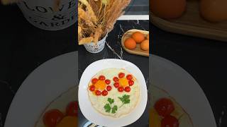 🌼 Frühstück aus Eiern in Form von Blumen – ein köstliches und schönes Rezept 🌼🍳shorts [upl. by Oicanata]