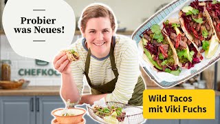 Viki macht WildTacos mit Salsa verde  Probier was Neues  Chefkoch [upl. by Ravahs]