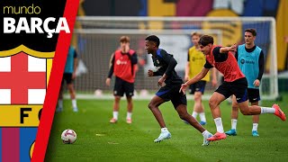 Entrenamiento de recuperación del BARÇA post Mónaco Ansu Fati sigue dando buenas sensaciones [upl. by Carvey]