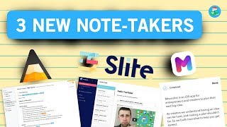 THE NEWEST NOTETAKING APPS  Agenda Slite amp Moonshot 📝 [upl. by Novyad]