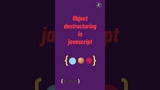 Object destructuring in javascript  javascript tutorial in 1 minutes coding programming [upl. by Annas]