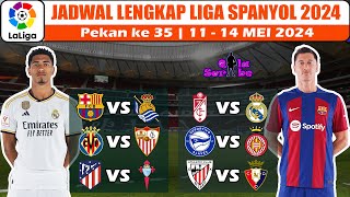 Jadwal Liga Spanyol Malam Ini  Barcelona vs Real Sociedad  Granada vs Madrid Pekan ke 35 2024 [upl. by Charmine262]