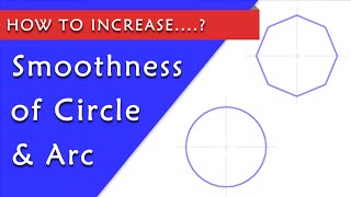 How to Increase Smoothness of Circle and Arc in AutoCAD AutoCAD LT [upl. by Byrann]