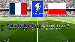 France vs Poland ● UEFA Euro 2024  25 June 2024 Gameplay [upl. by Talie]