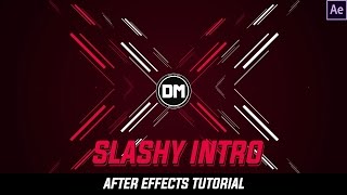 After Effects Tutorial Amazing Slashy Intro with Shapelayers Free Download [upl. by Adnolaj731]