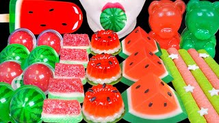 ASMR WATERMELON DESSERTS 수박 디저트 먹방 ICE CREAM JELLY PUDDING GUMMY EATING MUKBANG [upl. by Westerfield]