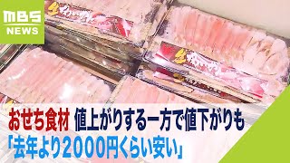 おせち食材が店頭に！値上がりの一方…「去年より２０００円くらい安い」注目の食材も（2023年12月25日） [upl. by Avert182]