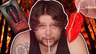 The WORLDS HOTTEST SUCKER  Satans Toe Challenge [upl. by Lehsreh696]