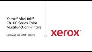 Xerox C8100 Printer  Replacing the DADF Roller [upl. by Enyawal658]