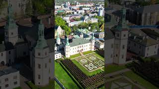 Downtown Kielce Part 2 4k drone poland [upl. by Llenyaj6]