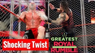 Roman Reigns Vs Brock Lesnar Steel Cage Match Greatest Royal Rumble 27 April 2018 [upl. by Frida]